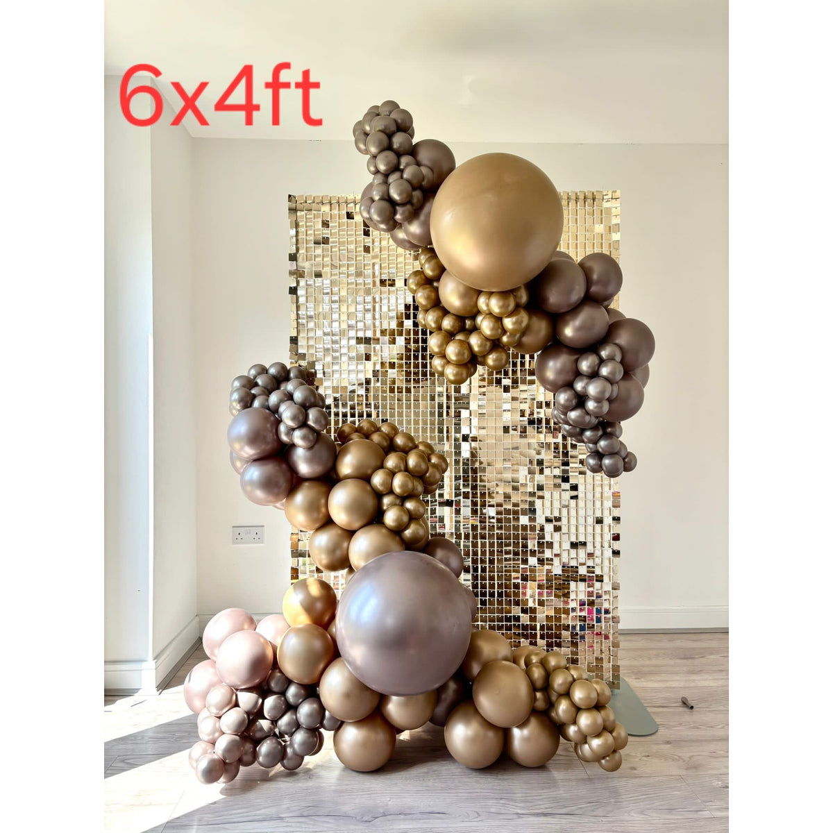 Dual Size Large Sequin Wall Stand DESIGNED by Kids Rule Backdrops - 179cm(h) x 179cm(w) OR 179cm(h) x 118cm(w)