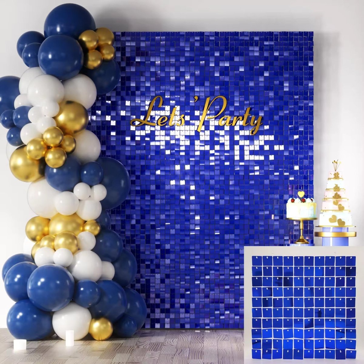Sequin Panels - 30cm x 30cm - Packs of 7 - (Please contact us for samples as return shipping is chargeable if colour varies on different devices/screens) - Kids Rule Backdrops