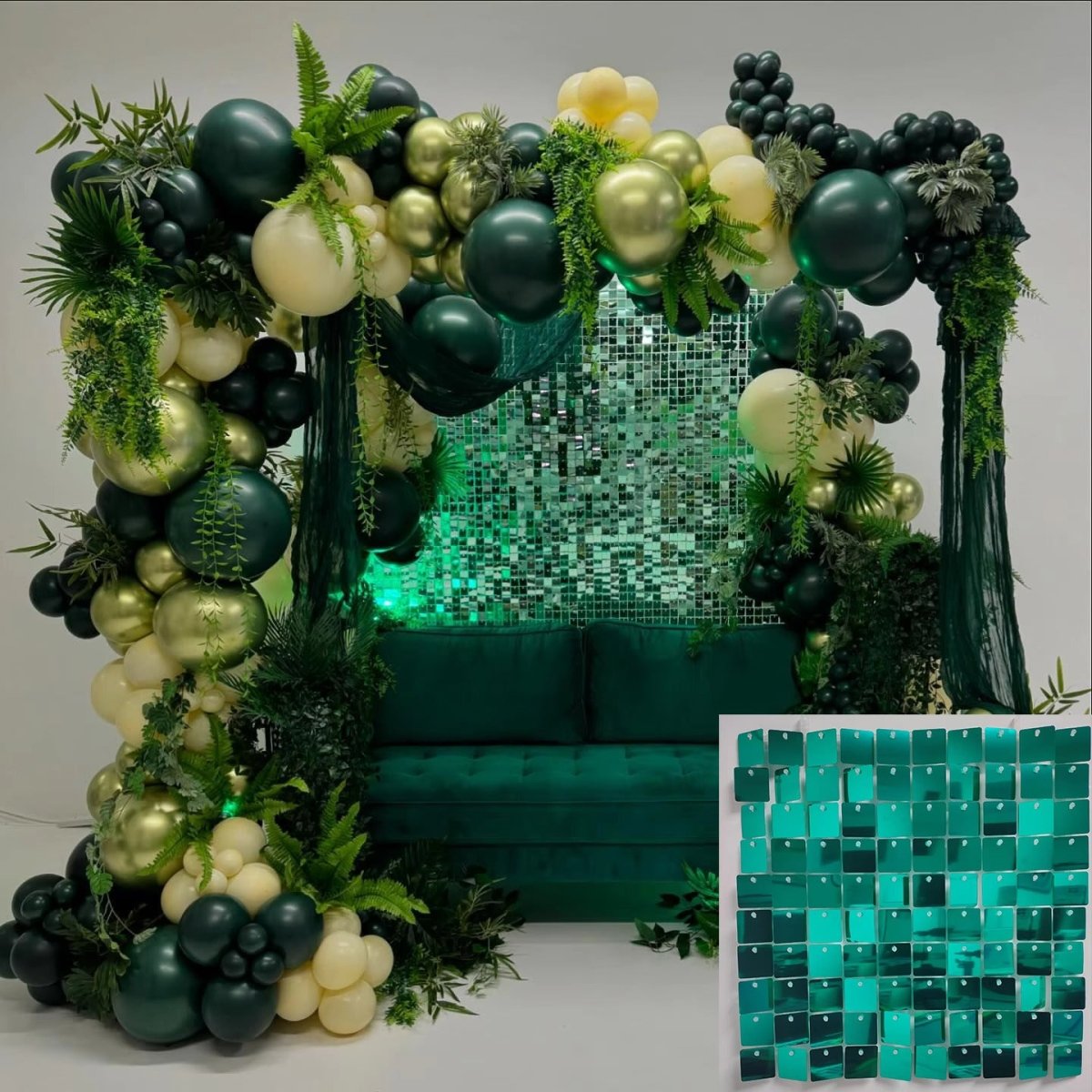 Sequin Panels - 30cm x 30cm - Packs of 7 - (Please contact us for samples as return shipping is chargeable if colour varies on different devices/screens) - Kids Rule Backdrops