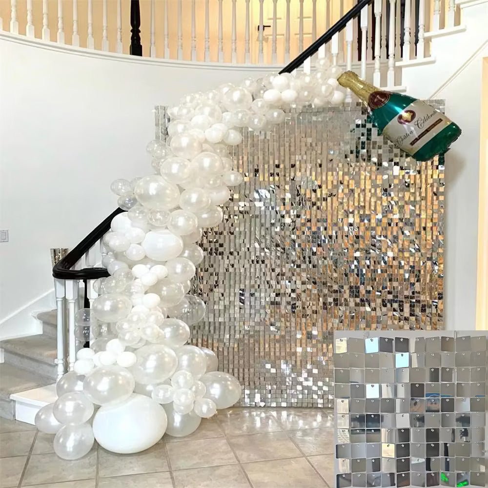 Sequin Panels - 30cm x 30cm - Packs of 7 - (Please contact us for samples as return shipping is chargeable if colour varies on different devices/screens) - Kids Rule Backdrops