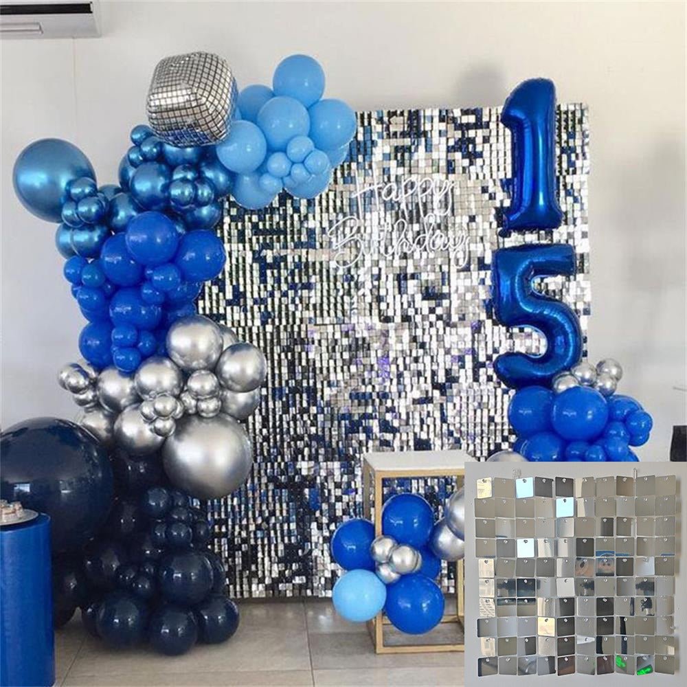 Sequin Panels - 30cm x 30cm - Packs of 7 - (Please contact us for samples as return shipping is chargeable if colour varies on different devices/screens) - Kids Rule Backdrops