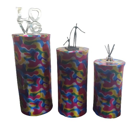 Set of 3 Plinth Covers - Sizes: 33cmx60cm/36cmx75cm/40cmx90cm - Kids Rule Backdrops