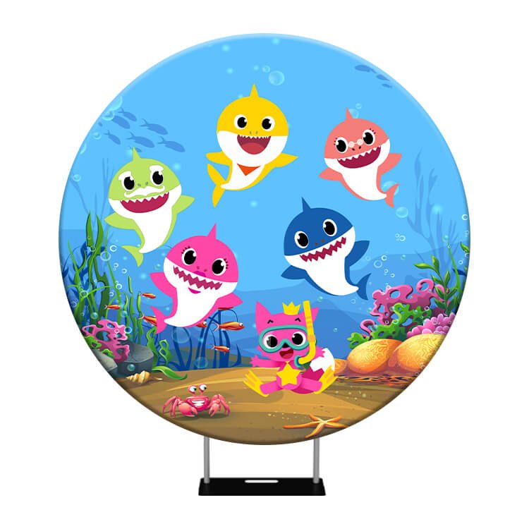 180cm Elasticated shower cap style backdrop cover - Kids Rule Backdrops