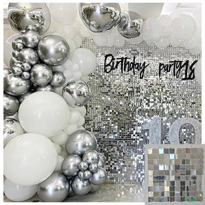 Sequin Panels - 30cm x 30cm - Packs of 7 - (Please contact us for samples as return shipping is chargeable if colour varies on different devices/screens) - Kids Rule Backdrops