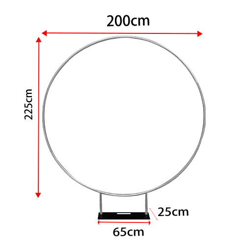 200cm Collapsible Backdrop Hoop - Kids Rule Backdrops