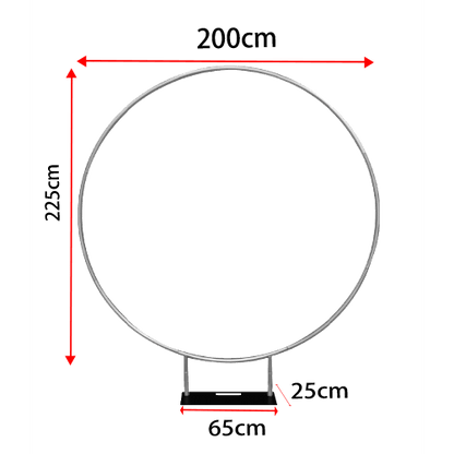 200cm Collapsible Backdrop Hoop - Kids Rule Backdrops