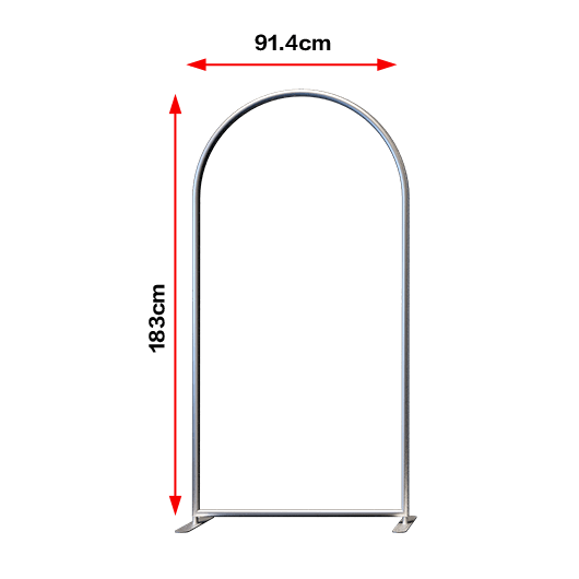 6ft x 3ft Arch Frame Cover - Kids Rule Backdrops