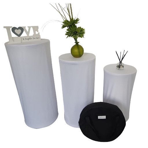 Set of 3 Plinth Covers - Sizes: 33cmx60cm/36cmx75cm/40cmx90cm - Kids Rule Backdrops